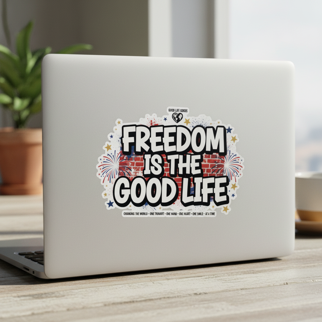 Freedom Is The Good Life Vinyl Decal Lifestyle