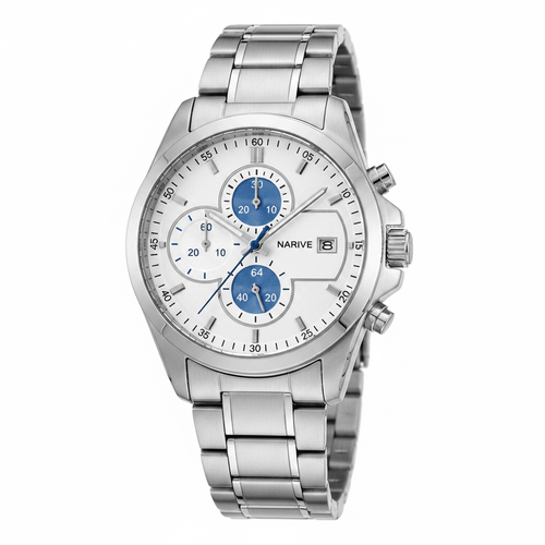 Full Steel Dress Watch – Classic Stainless Timepiece - Good Life Goods