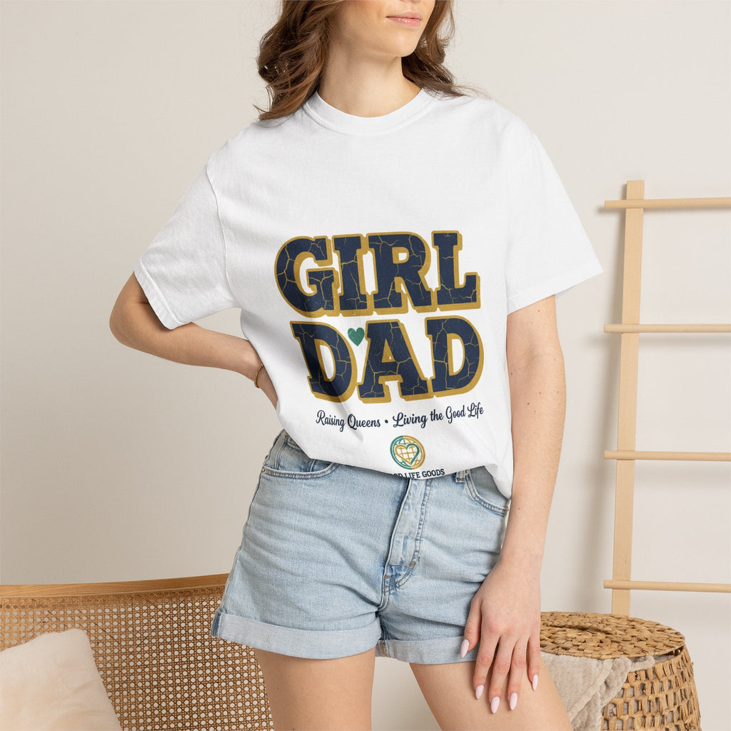 Girl Dad T-Shirt — Vintage Collegiate Dad Tee ("Girl Dad") - Good Life Goods