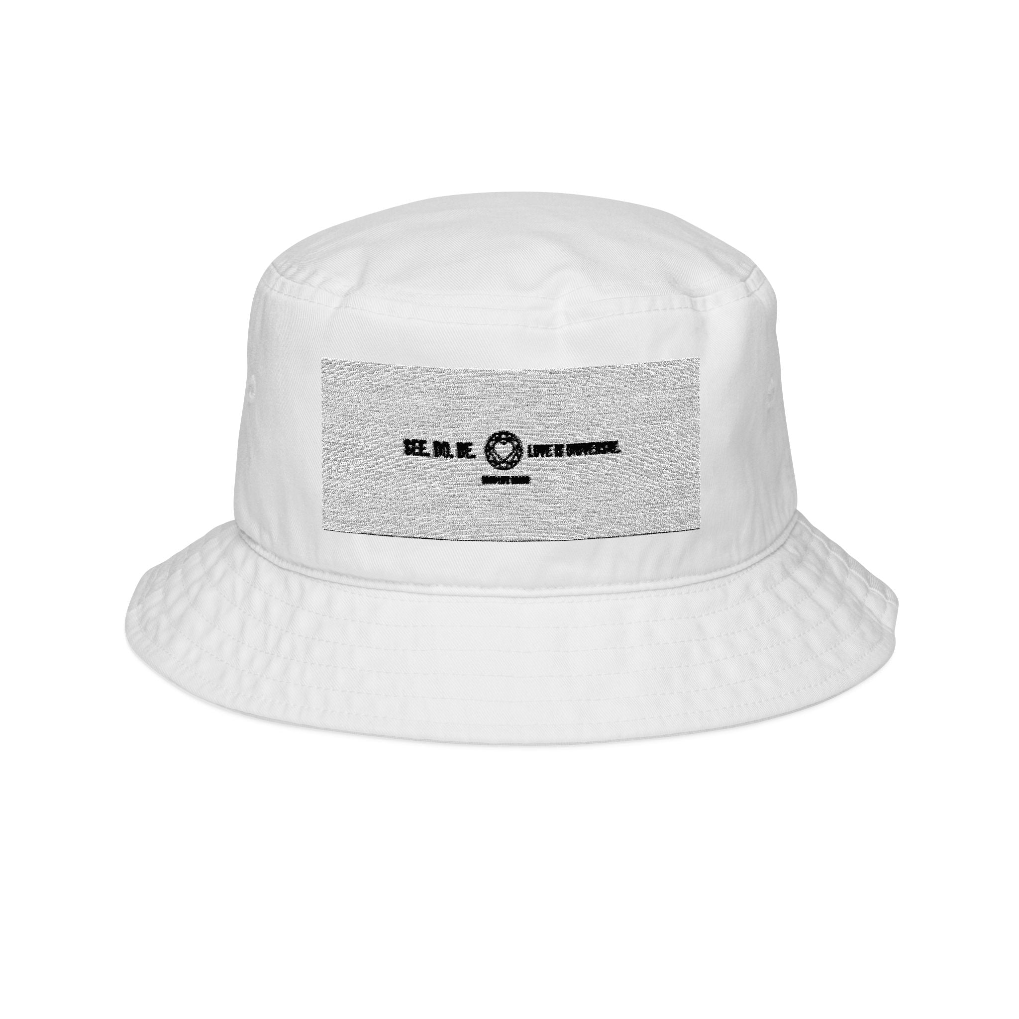 GLG Embroidered Bucket Hat — Minimal Globe Logo Sun Hat - Good Life Goods