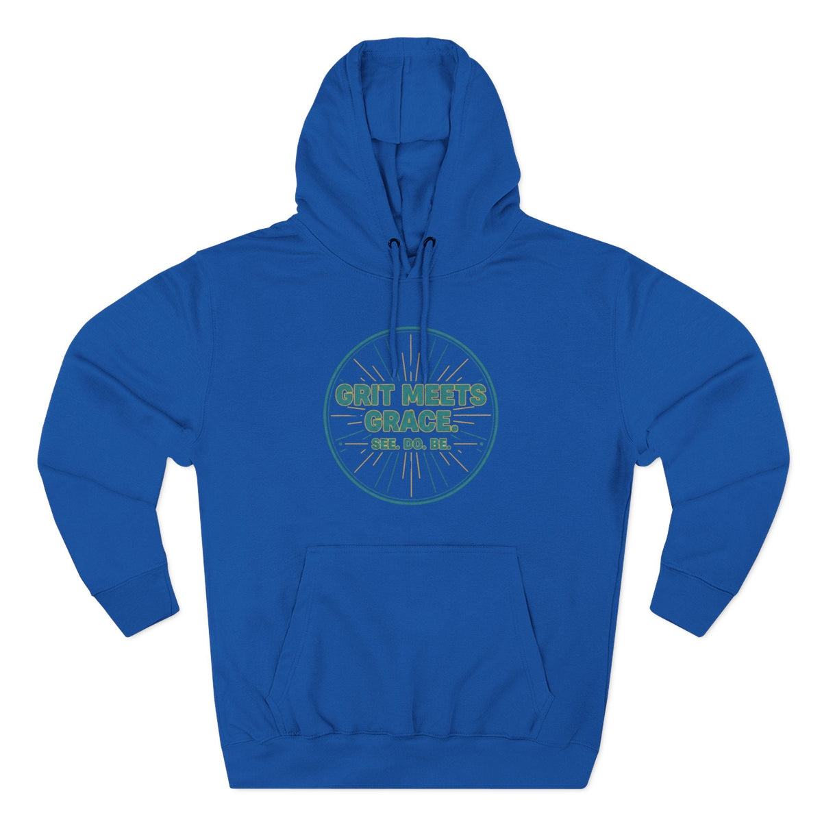Hoodie — 'Grit Meets Grace' Motivational Fleece Hoodie - Good Life Goods