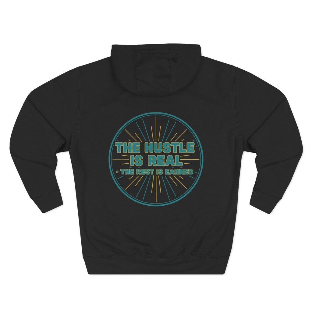 Hoodie — 'Grit Meets Grace' Motivational Fleece Hoodie - Good Life Goods