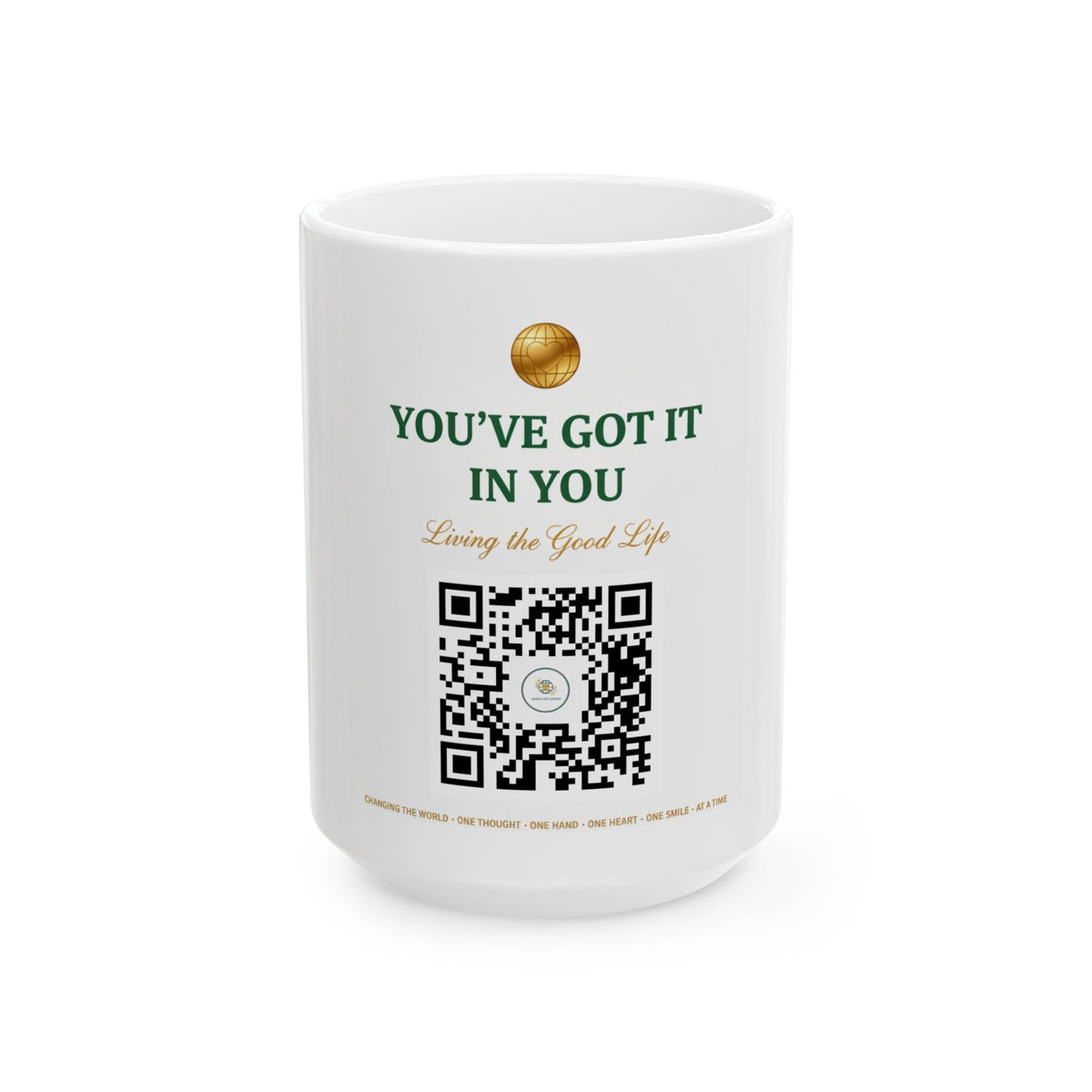 Inspirational Ceramic Mug "You've Got It In You" with QR Code – Motivational Coffee Cup, Gift for Encouragement - Good Life Goods