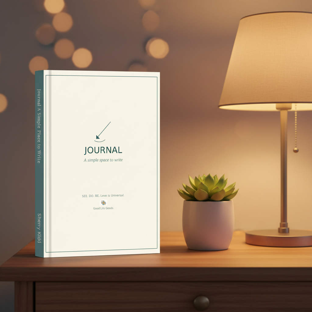Journal Nightstand Mockup