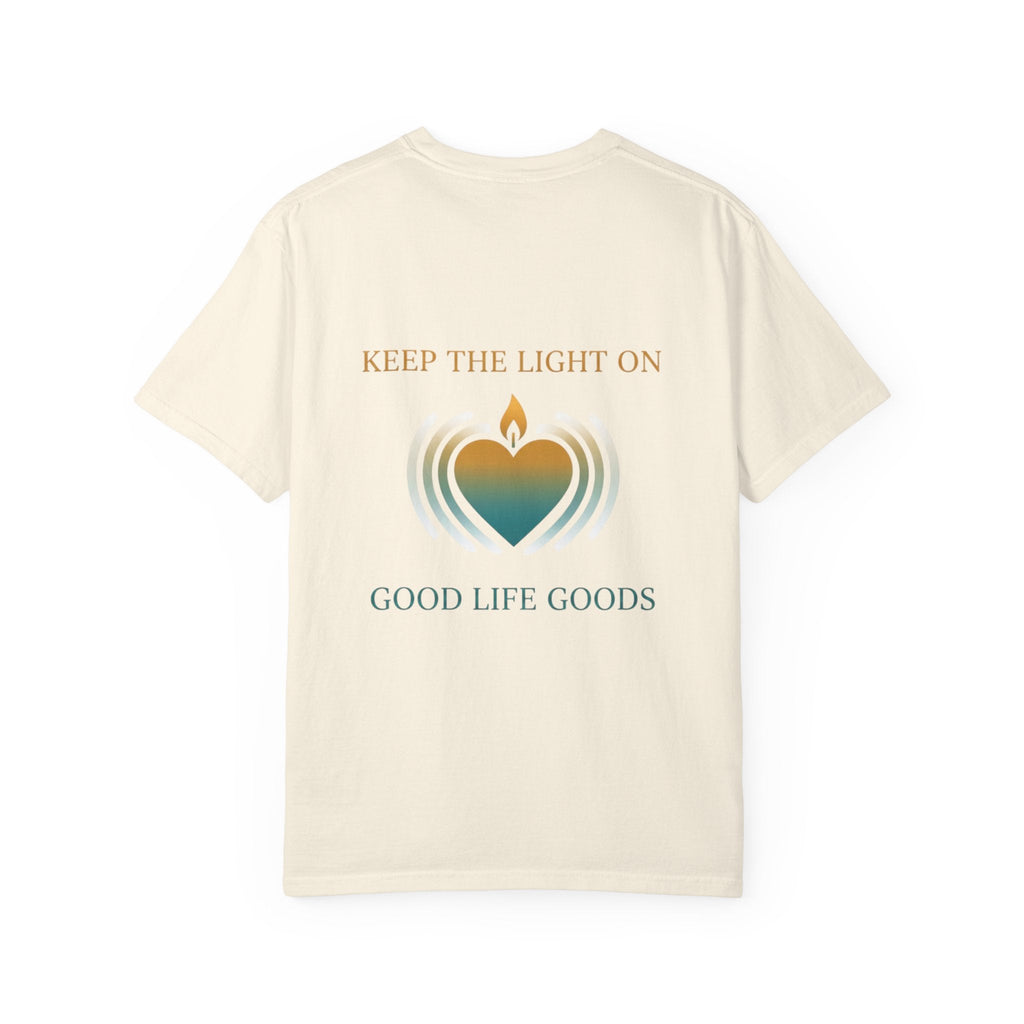 Keep the Light On Heart Candle T-Shirt — Good Life Goods Graphic Tee - Good Life Goods