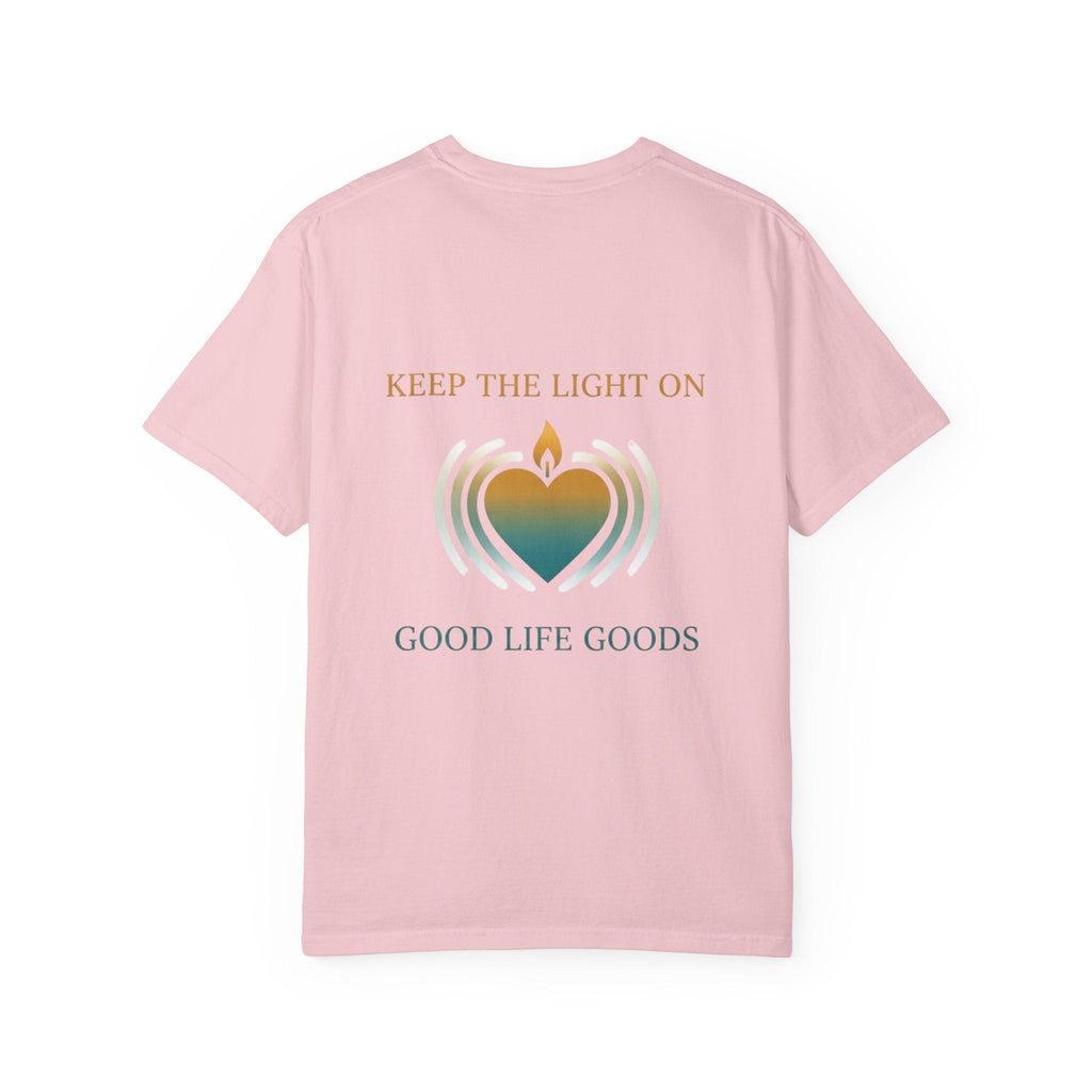 Keep the Light On Heart Candle T-Shirt — Good Life Goods Graphic Tee - Good Life Goods