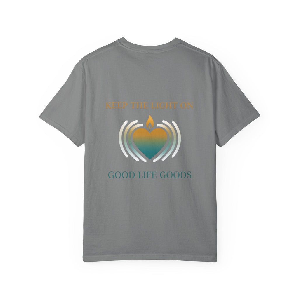 Keep the Light On Heart Candle T-Shirt — Good Life Goods Graphic Tee - Good Life Goods