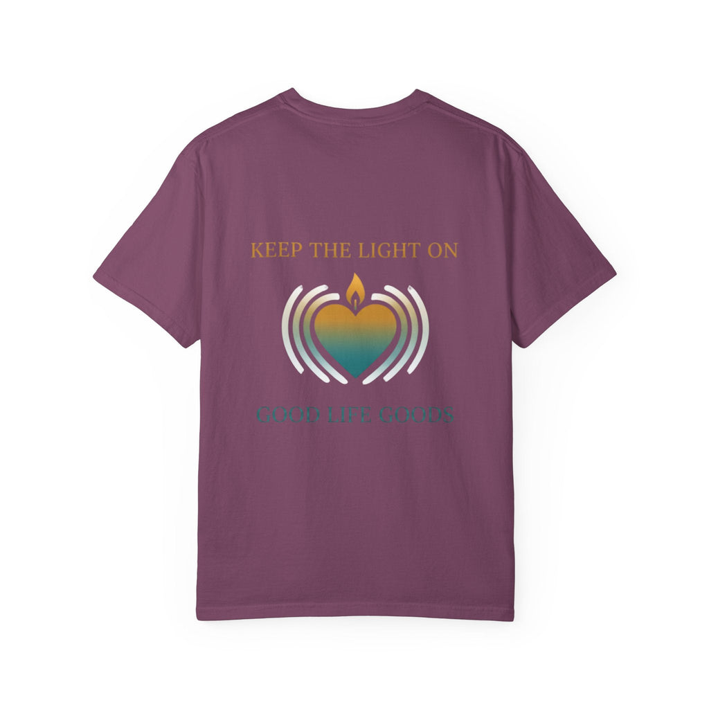 Keep the Light On Heart Candle T-Shirt — Good Life Goods Graphic Tee - Good Life Goods