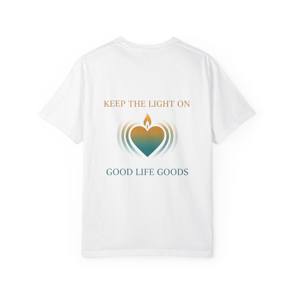 Keep the Light On Heart Candle T-Shirt — Good Life Goods Graphic Tee - Good Life Goods