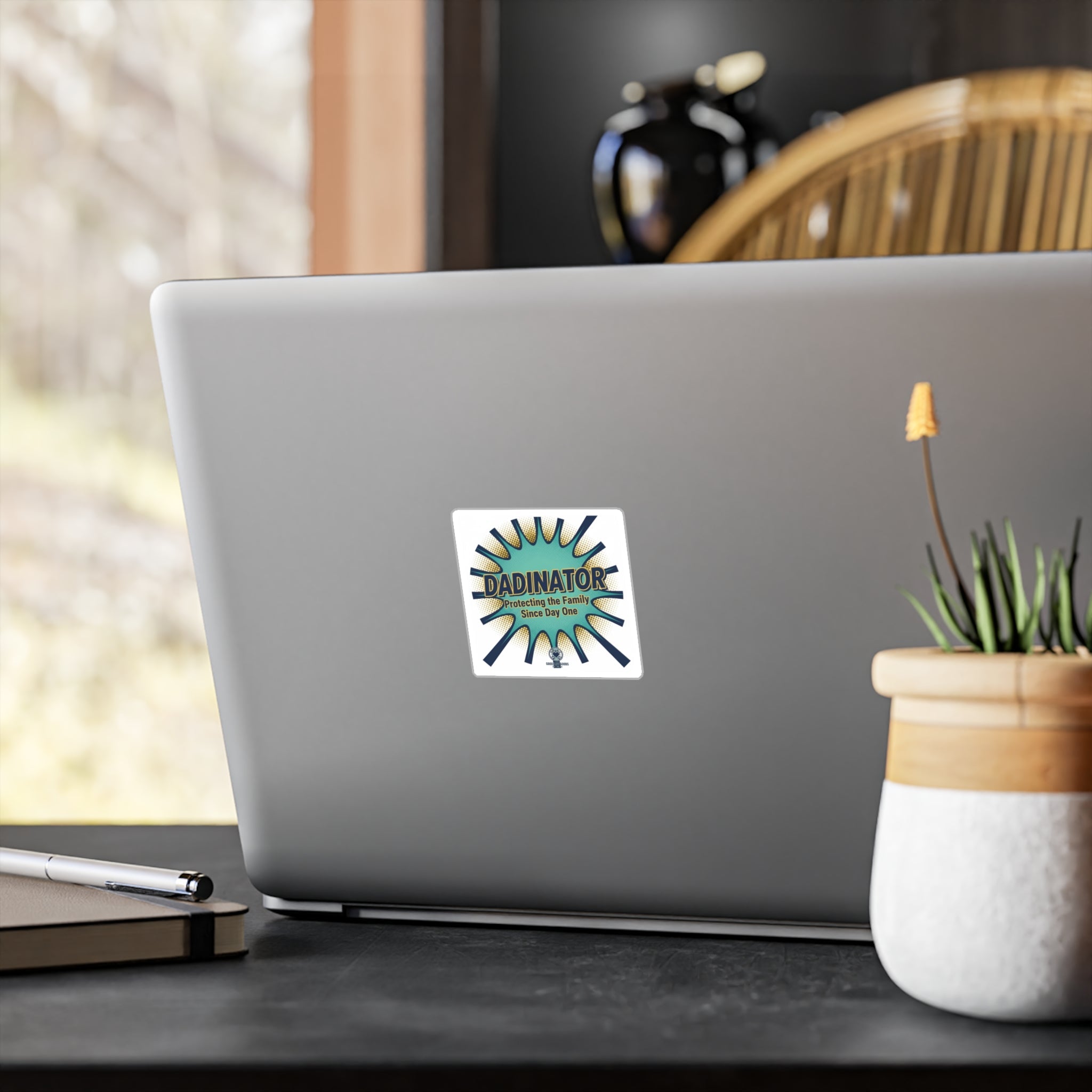 Kiss-Cut Vinyl Decal — “Dadinator: Protecting the Family Since Day One” - Good Life Goods