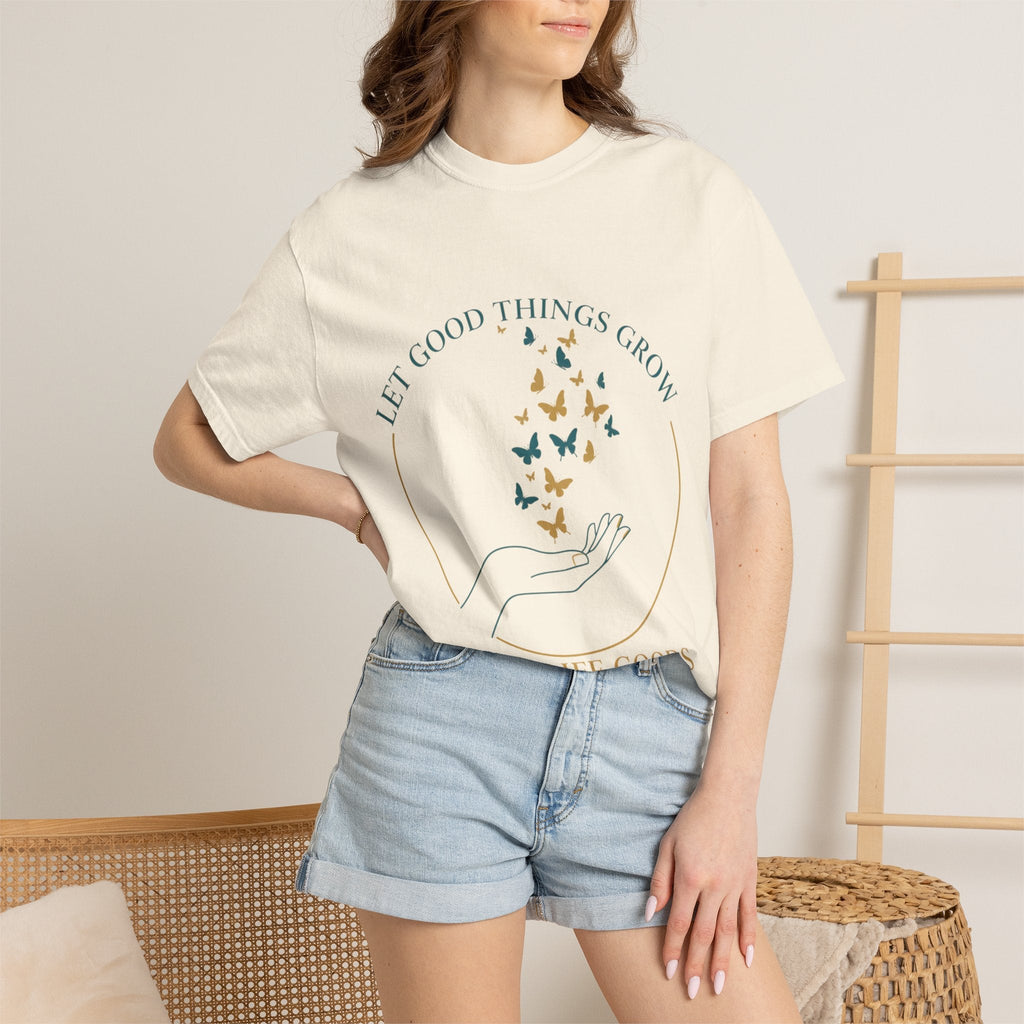 Let Good Things Grow T-Shirt — Root Down. Rise Up. Back Graphic Tee - Good Life Goods
