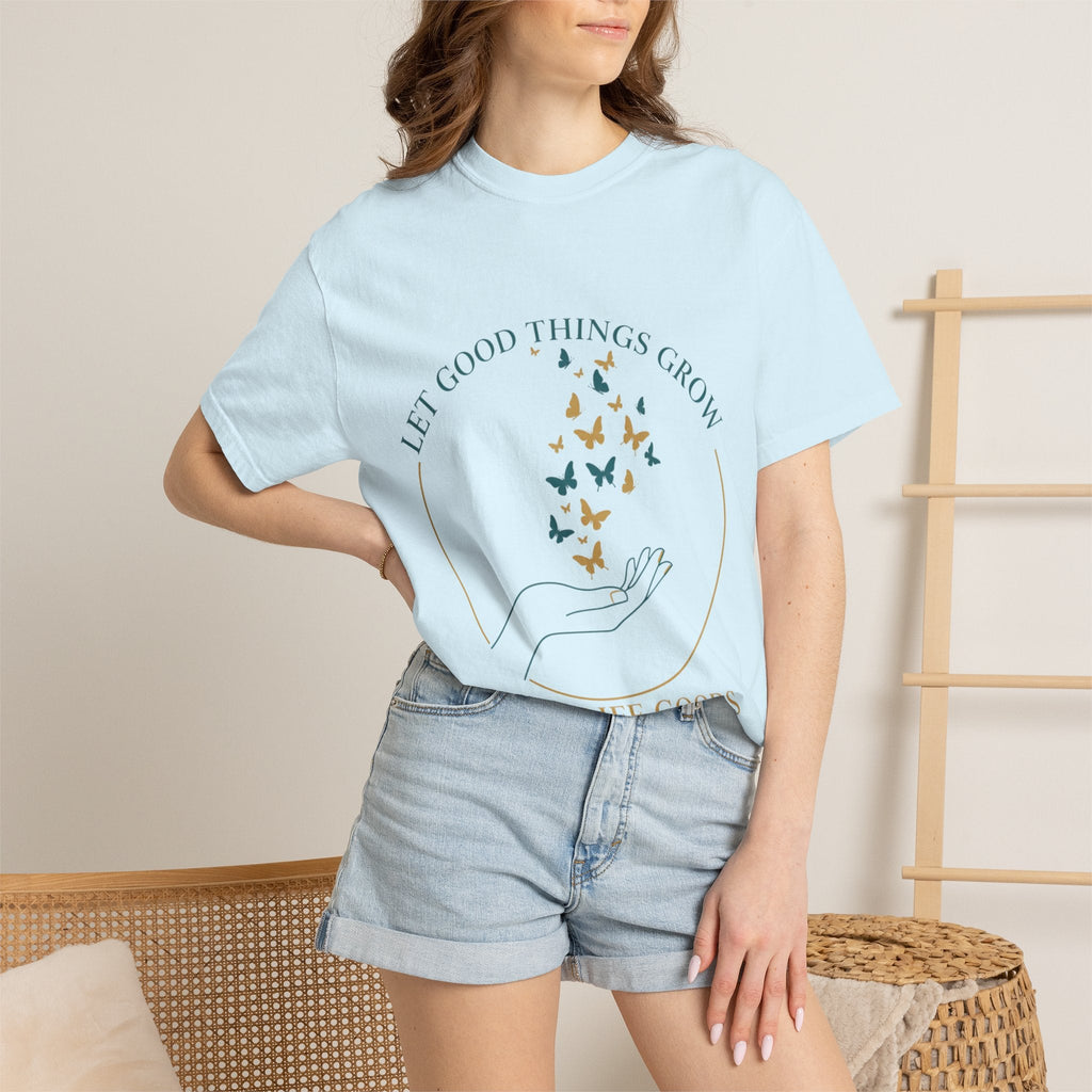 Let Good Things Grow T-Shirt — Root Down. Rise Up. Back Graphic Tee - Good Life Goods