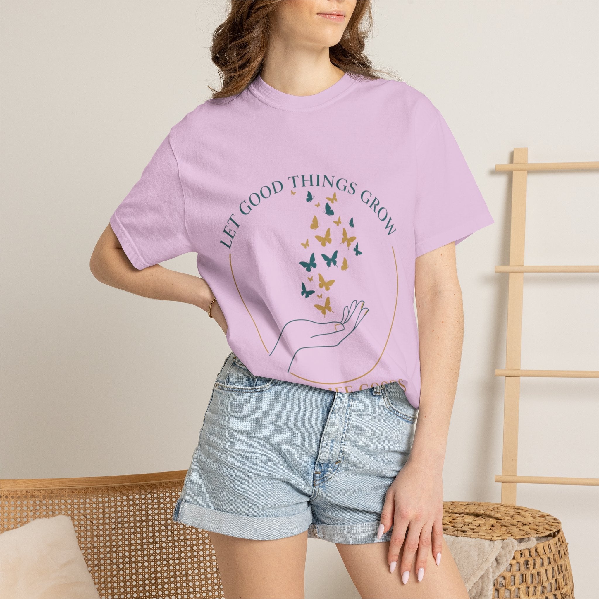 Let Good Things Grow T-Shirt — Root Down. Rise Up. Back Graphic Tee - Good Life Goods