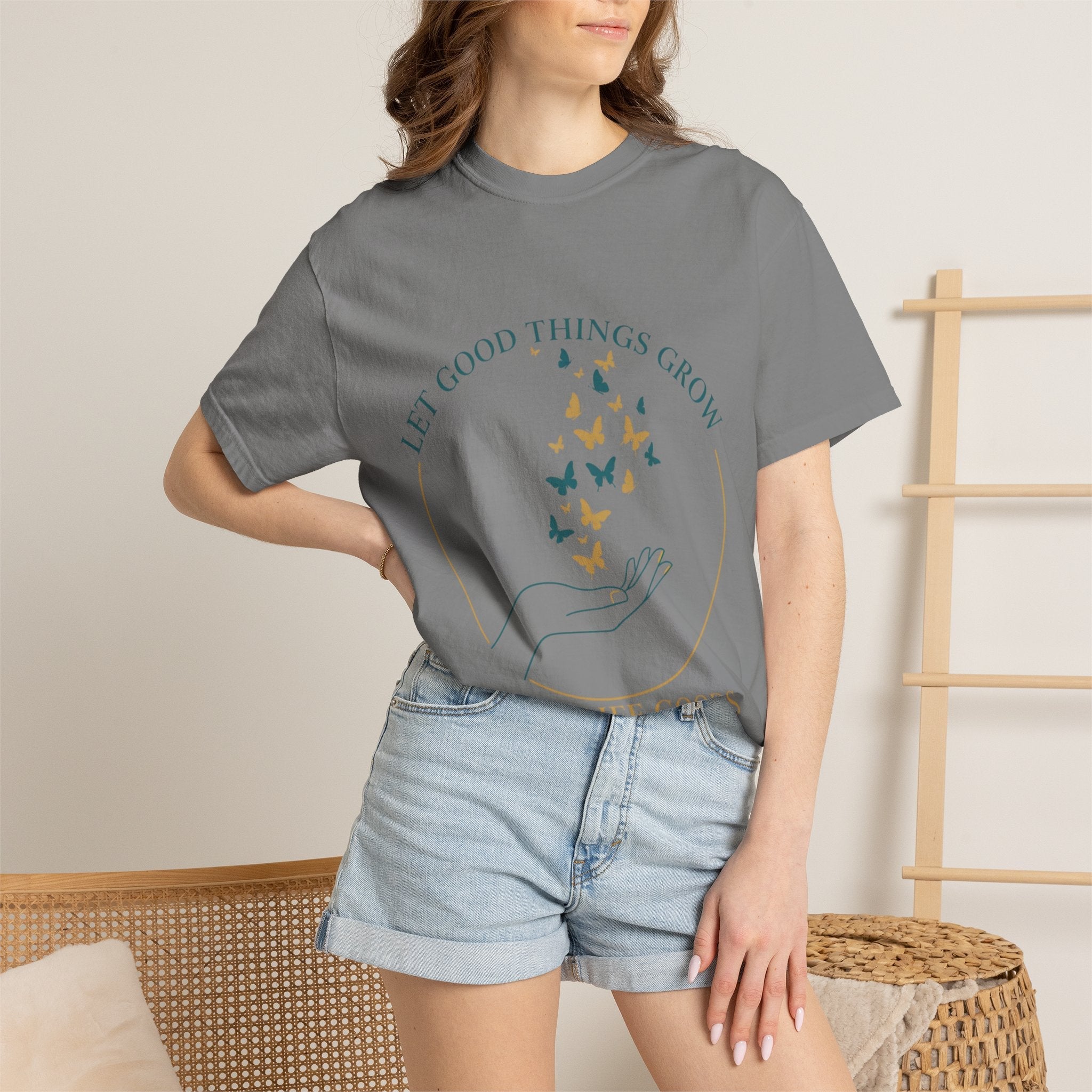 Let Good Things Grow T-Shirt — Root Down. Rise Up. Back Graphic Tee - Good Life Goods