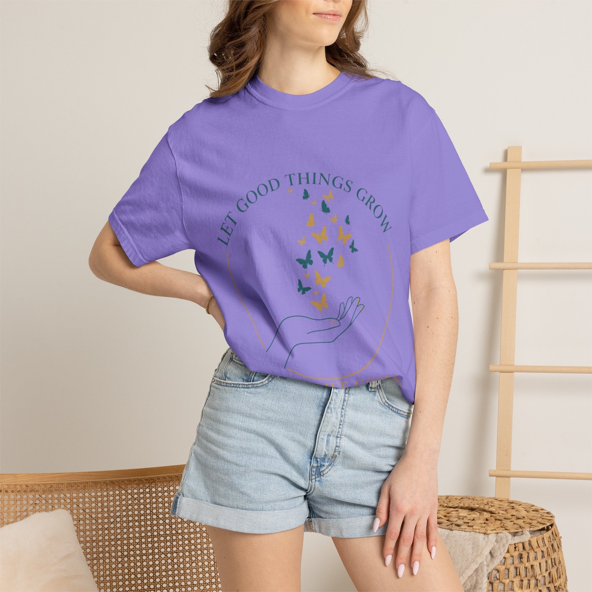 Let Good Things Grow T-Shirt — Root Down. Rise Up. Back Graphic Tee - Good Life Goods