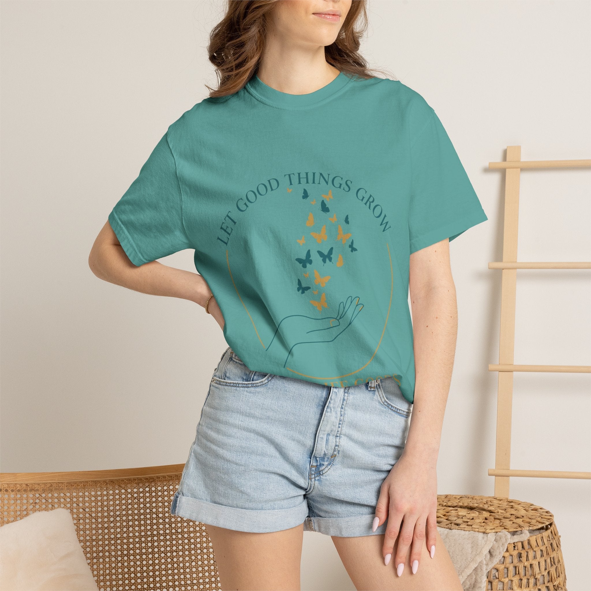 Let Good Things Grow T-Shirt — Root Down. Rise Up. Back Graphic Tee - Good Life Goods