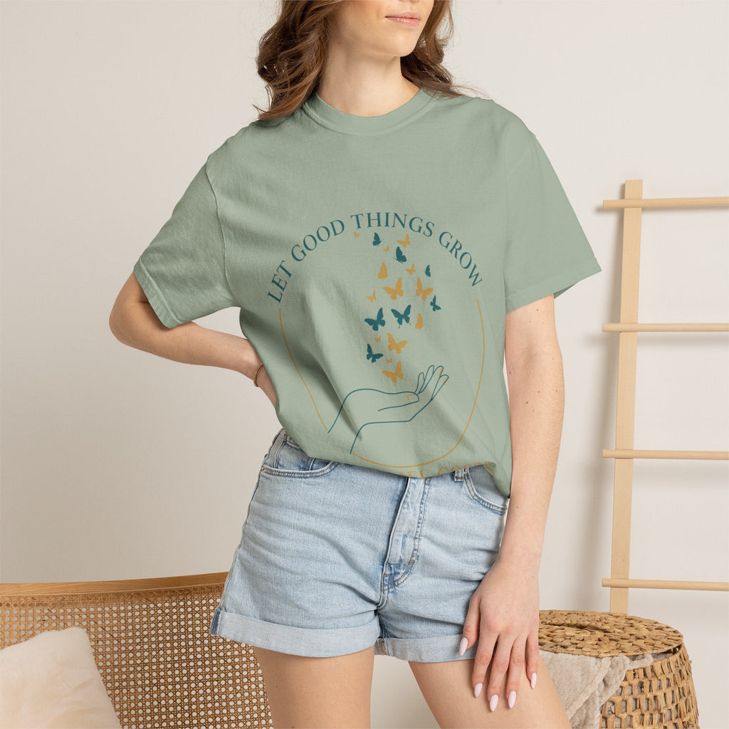 Let Good Things Grow T-Shirt — Root Down. Rise Up. Back Graphic Tee - Good Life Goods