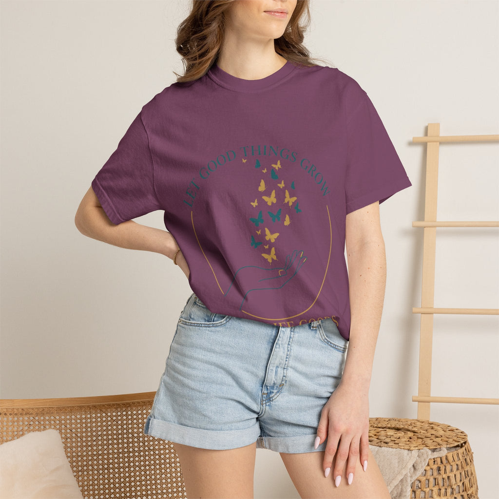 Let Good Things Grow T-Shirt — Root Down. Rise Up. Back Graphic Tee - Good Life Goods