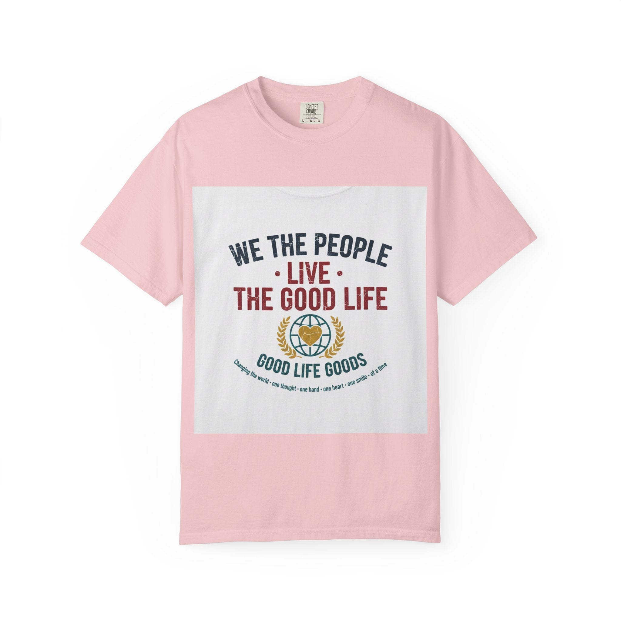 Live The Good Life T-Shirt — Vintage Globe Graphic Tee - Good Life Goods