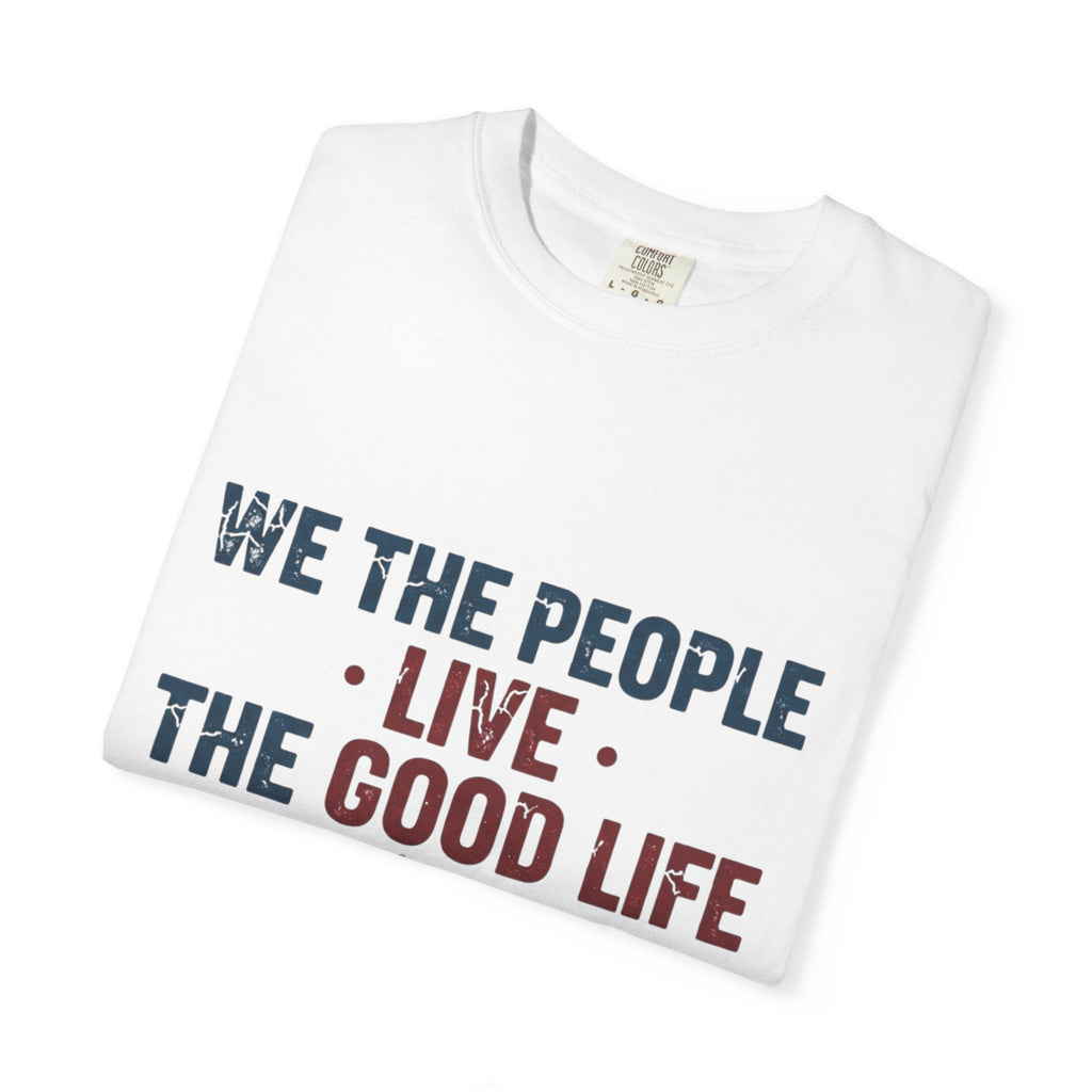 Live The Good Life T-Shirt — Vintage Globe Graphic Tee - Good Life Goods