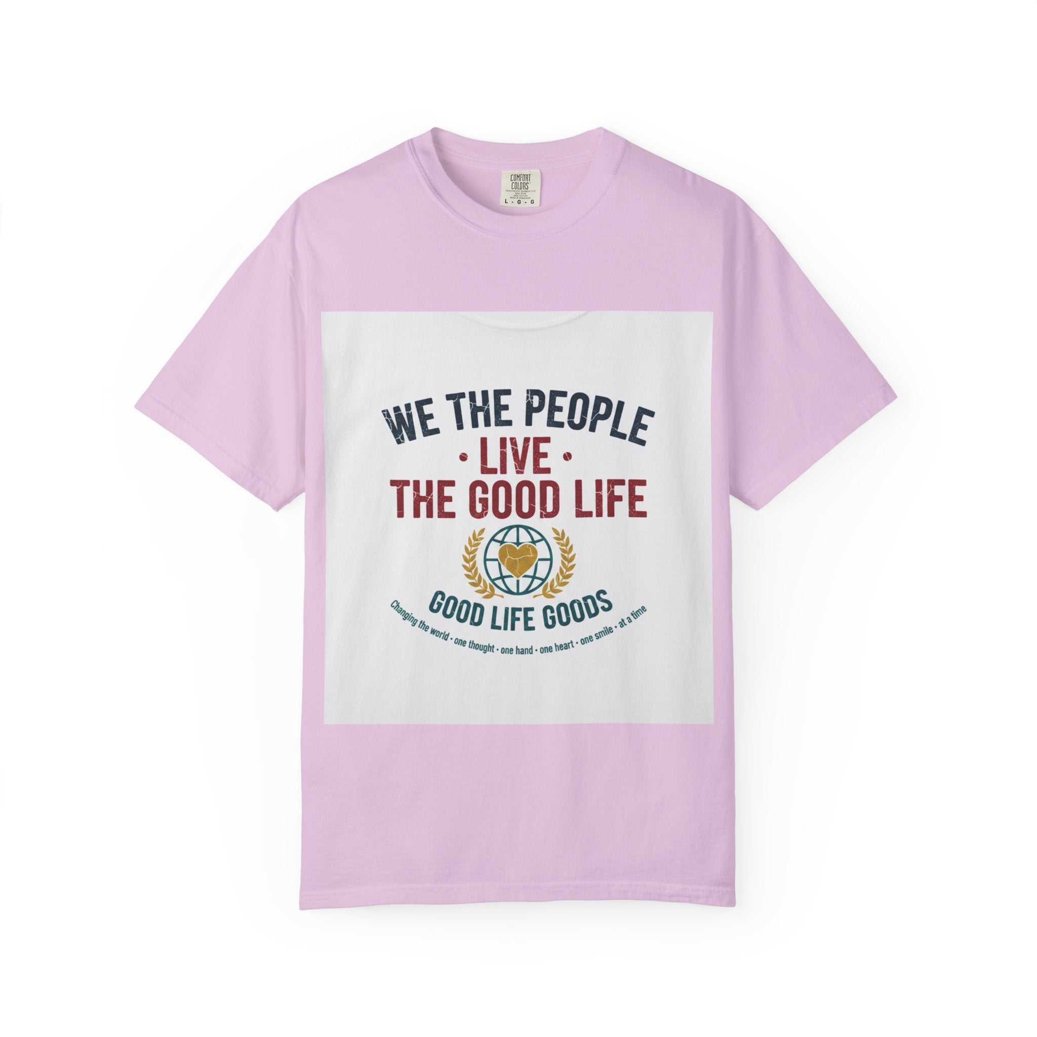 Live The Good Life T-Shirt — Vintage Globe Graphic Tee - Good Life Goods