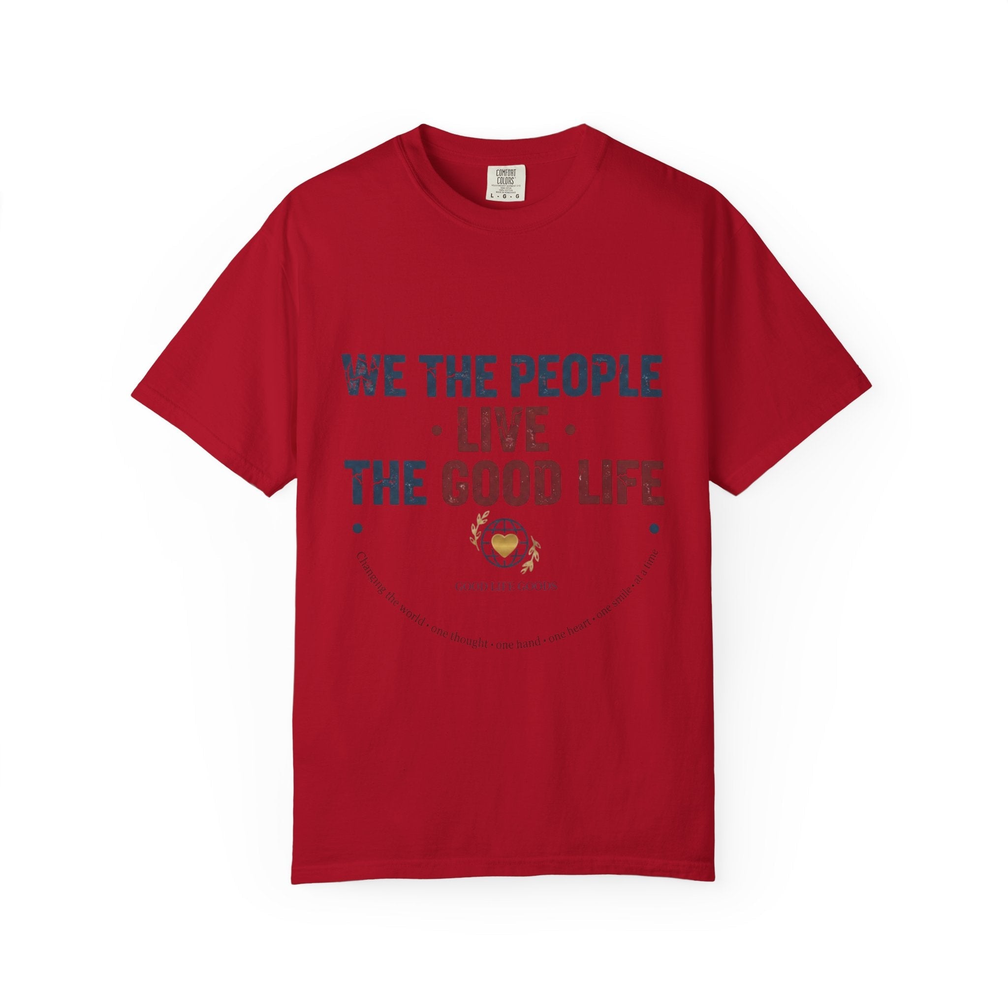 Live The Good Life T-Shirt — Vintage Globe Graphic Tee - Good Life Goods