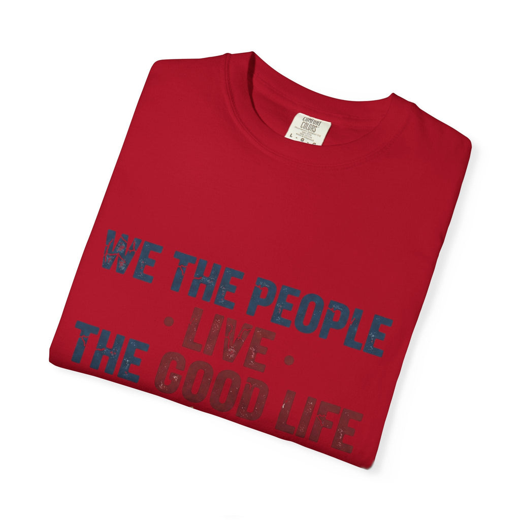Live The Good Life T-Shirt — Vintage Globe Graphic Tee - Good Life Goods