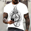 Men's 3D Graphic Print Short Sleeve T-Shirt – Bold Hip Hop Style - Good Life Goods