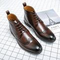 Men's Brown Leather Dress Shoes - Good Life Goods