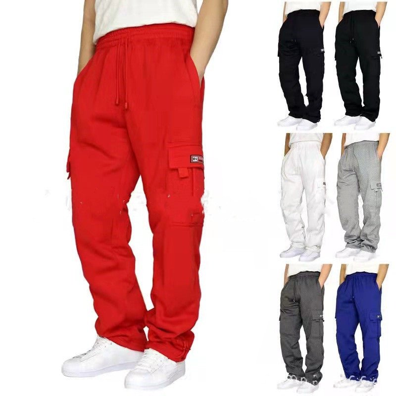 Men's Elastic Waist Jogger Pants – Drawstring Athletic Sweatpants - Good Life Goods