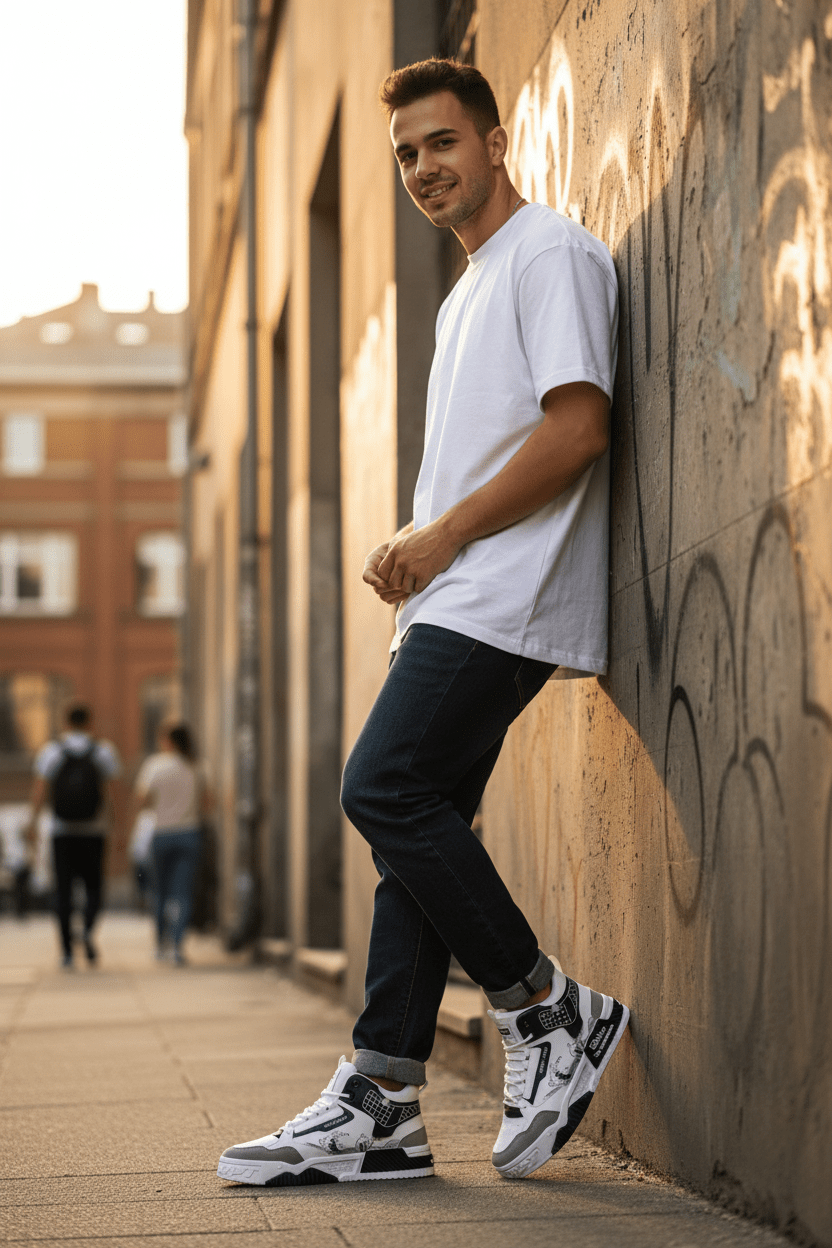 Men's High - Top Casual Sneakers - Good Life Goods