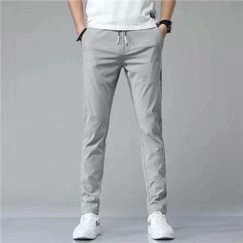 Men's Loose Straight Drawstring Sweatpants – Korean Style Casual Trousers - Good Life Goods