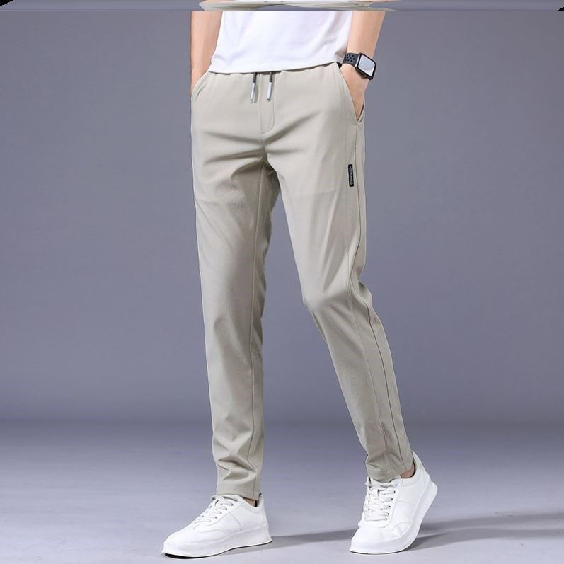 Men's Loose Straight Drawstring Sweatpants – Korean Style Casual Trousers - Good Life Goods