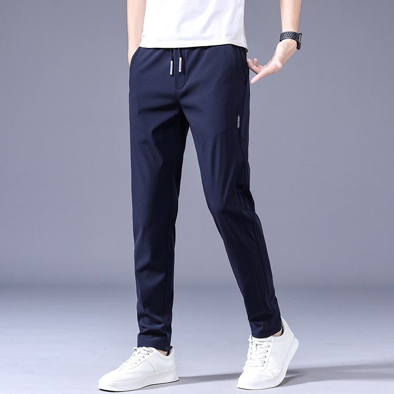 Men's Loose Straight Drawstring Sweatpants – Korean Style Casual Trousers - Good Life Goods