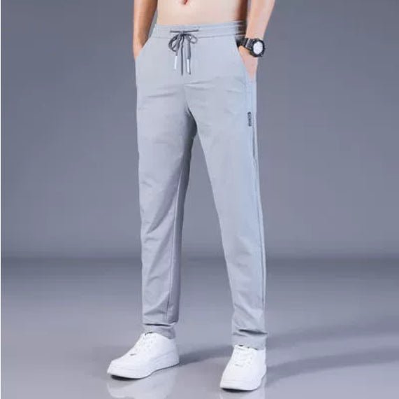 Men's Loose Straight Drawstring Sweatpants – Korean Style Casual Trousers - Good Life Goods