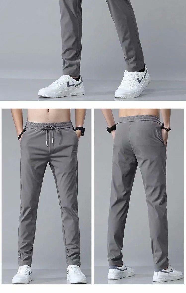 Men's Loose Straight Drawstring Sweatpants – Korean Style Casual Trousers - Good Life Goods