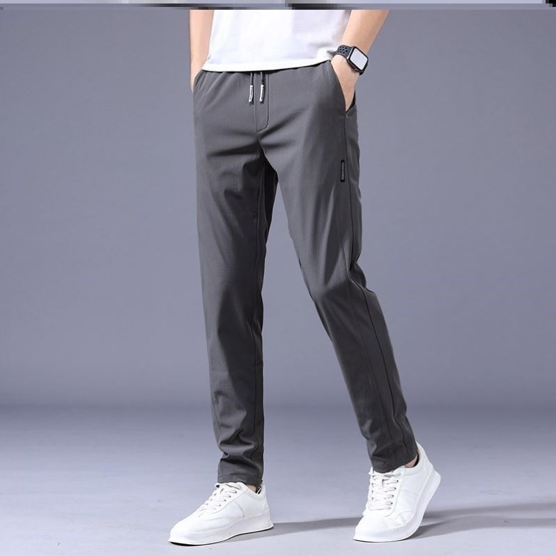 Men's Loose Straight Drawstring Sweatpants – Korean Style Casual Trousers - Good Life Goods