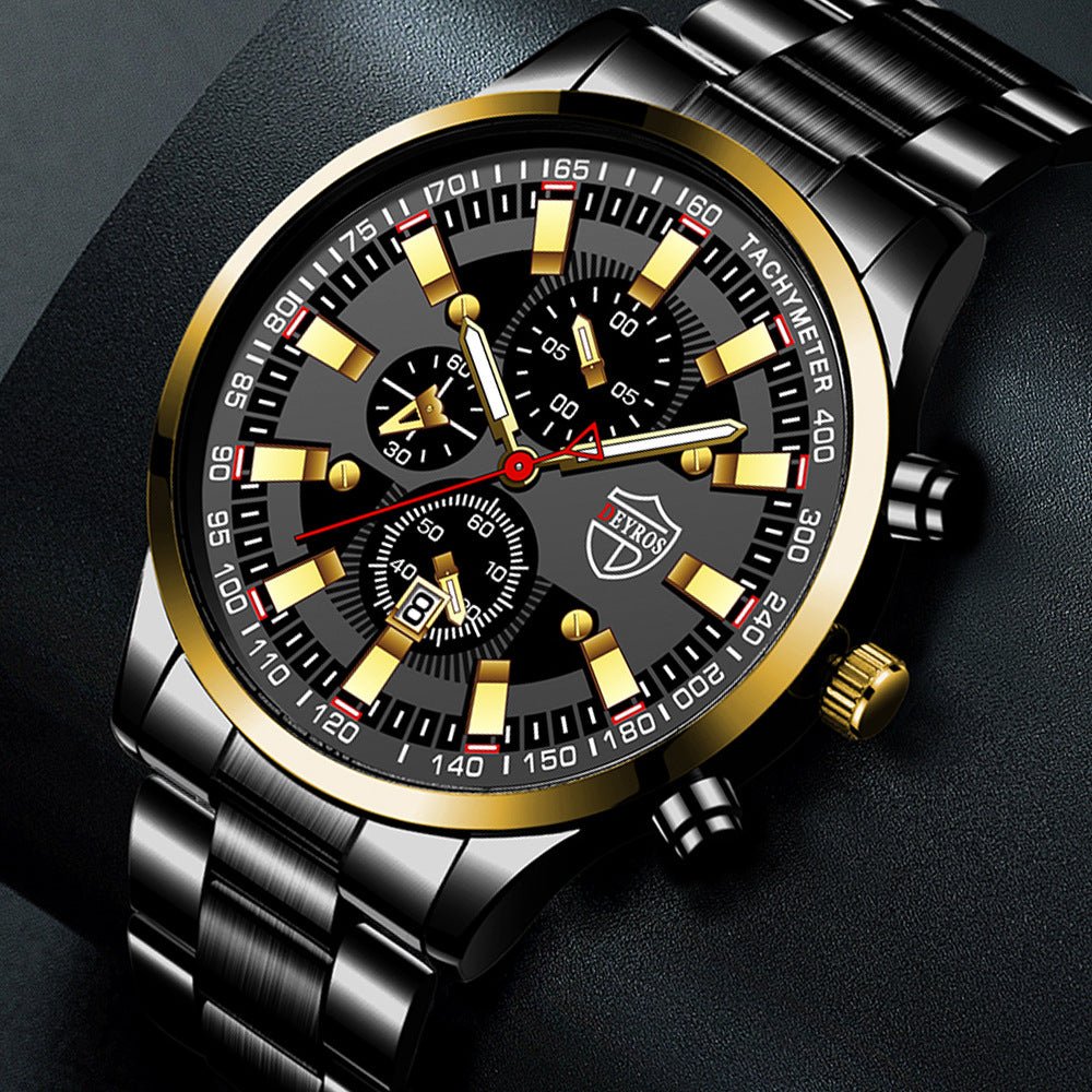 Men's Luminous Steel Watch - Good Life Goods