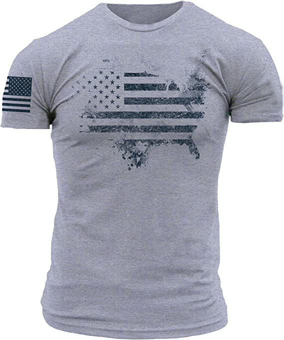 Men's Patriotic Graphic T-Shirt – 1776 US Flag & Whiskey Print - Good Life Goods