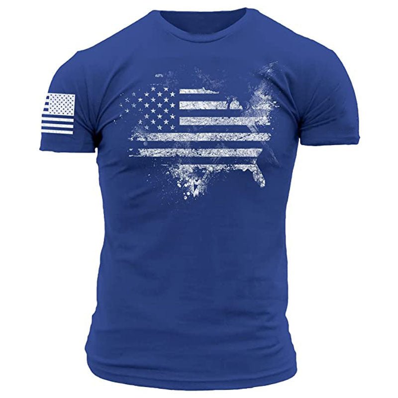 Men's Patriotic Graphic T-Shirt – 1776 US Flag & Whiskey Print - Good Life Goods