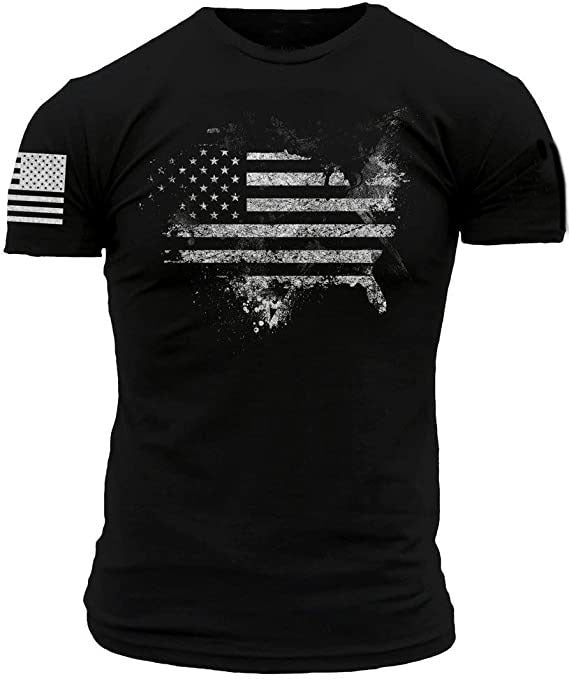 Men's Patriotic Graphic T-Shirt – 1776 US Flag & Whiskey Print - Good Life Goods