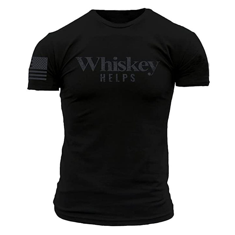 Men's Patriotic Graphic T-Shirt – 1776 US Flag & Whiskey Print - Good Life Goods
