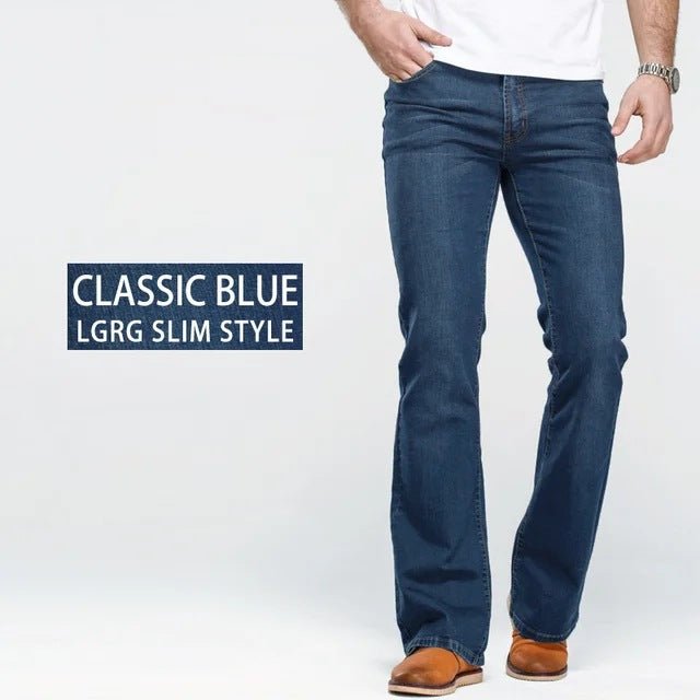 Men's Slim Fit Ultra - Stretch Jeans – Casual Everyday Denim - Good Life Goods