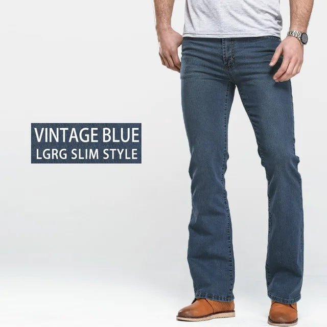 Men's Slim Fit Ultra - Stretch Jeans – Casual Everyday Denim - Good Life Goods