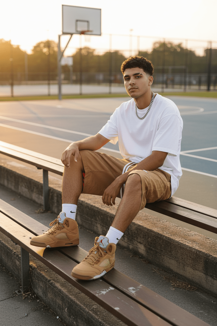Men's Wide - Leg Cargo Shorts – Zip Pocket Streetwear Shorts - Good Life Goods