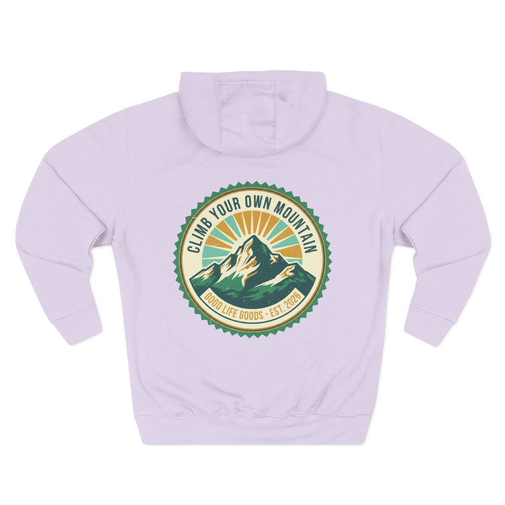 Motivational Mountain Hoodie - "Show Up • Do The Work • Live Well" - Good Life Goods