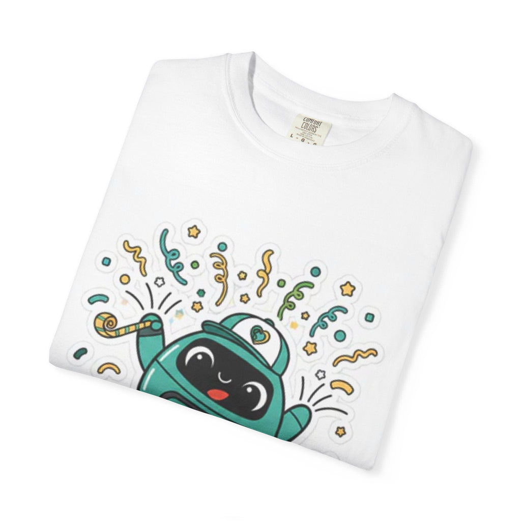 Party Goody Adult T-Shirt | Goody Universe Celebration Robot Graphic Tee - Good Life Goods