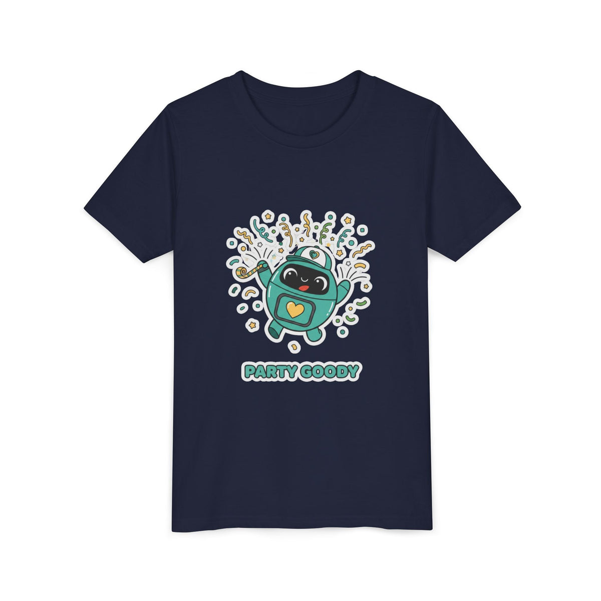 Party Goody Youth T-Shirt | Goody Universe Celebration Kids Robot Tee - Good Life Goods