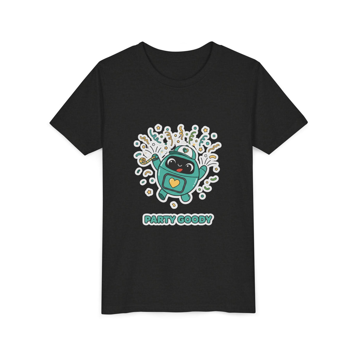 Party Goody Youth T-Shirt | Goody Universe Celebration Kids Robot Tee - Good Life Goods