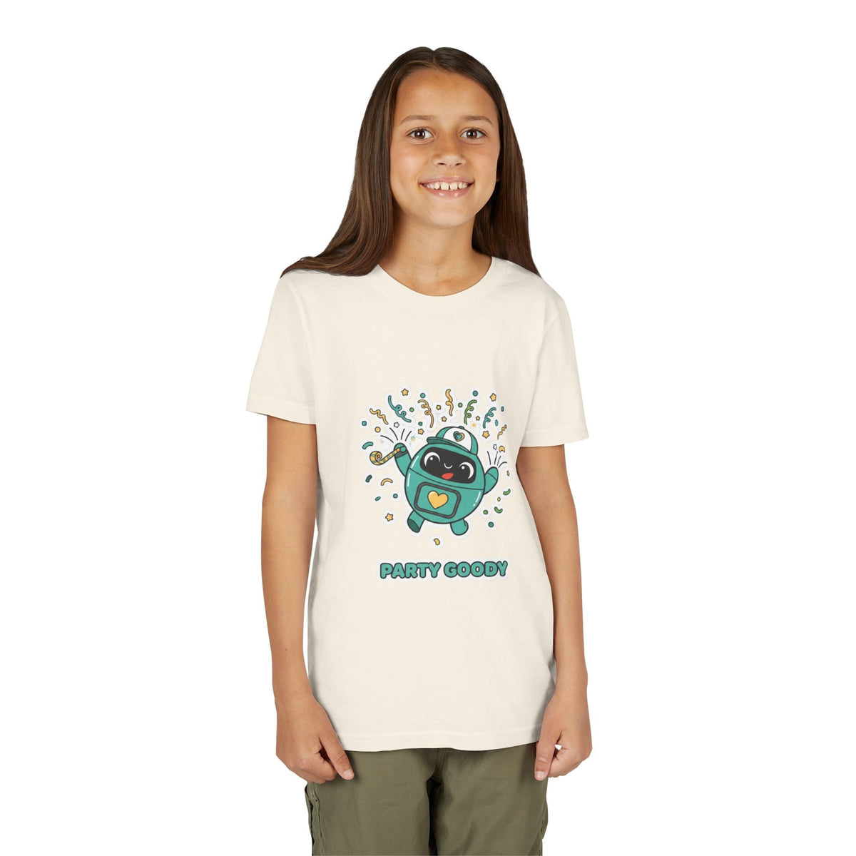 Party Goody Youth T-Shirt | Goody Universe Celebration Kids Robot Tee - Good Life Goods